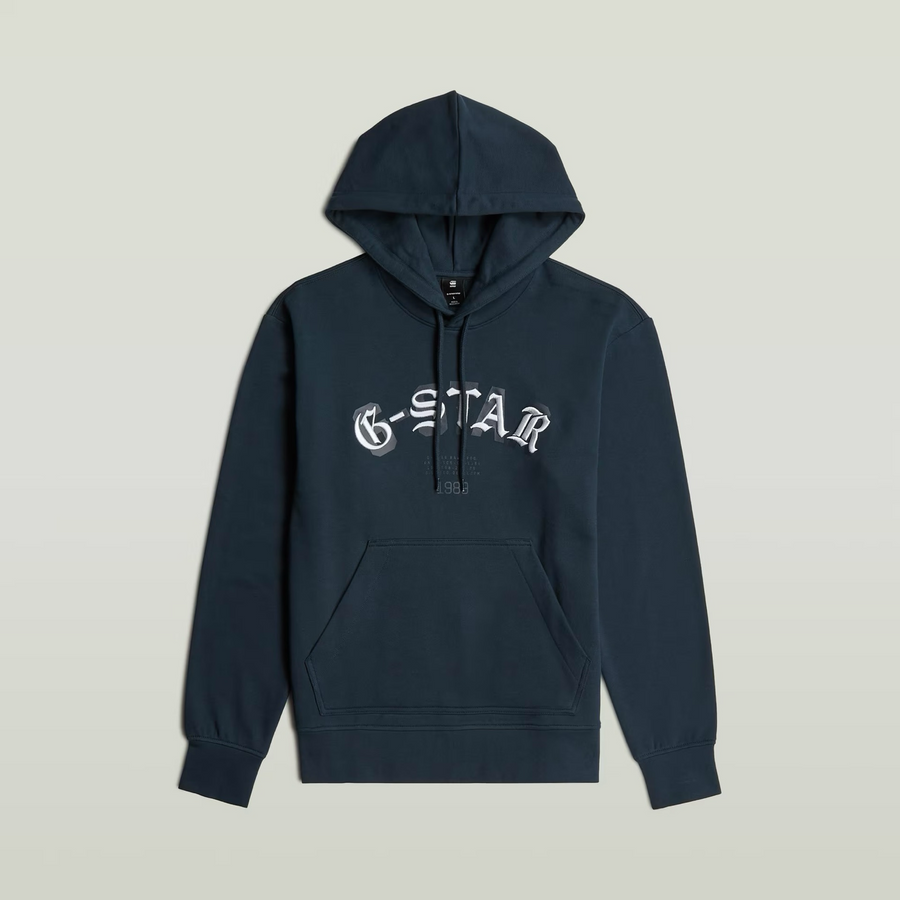 G-Star ORIGINALS EMBRO LOGO HB HOODY SW / Men’s -DK PATRIOT BLUE