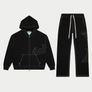 GODSPEED OG LOGO STITCHED SWEATSUIT- BLACK/BLACK