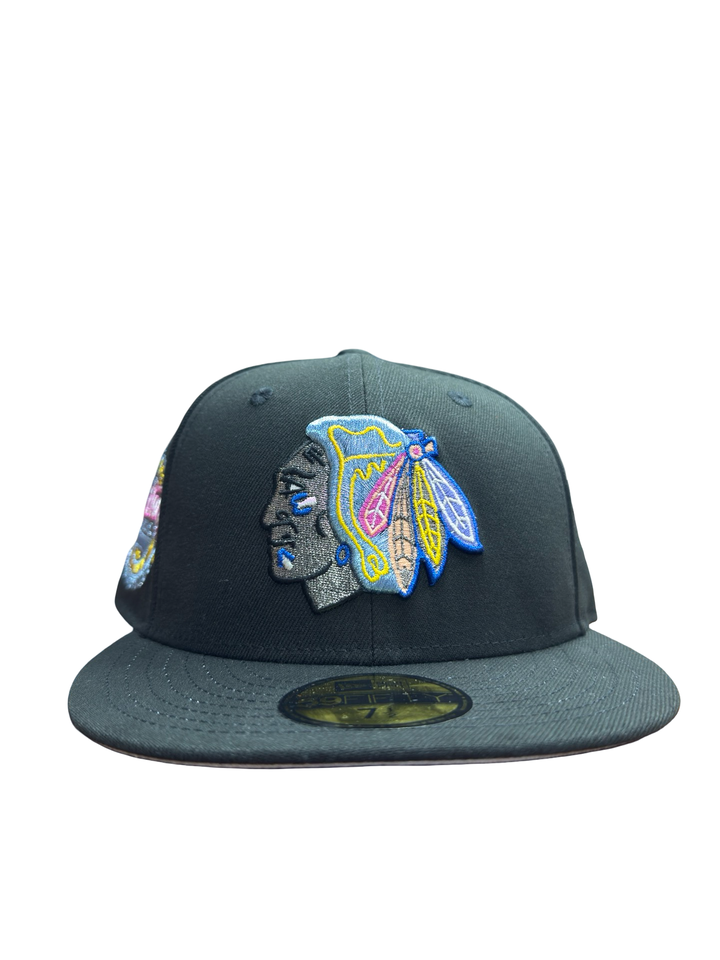 NEW ERA 5950 CUSTOM FITTED-BLACK HAWK / BLACK MULTI