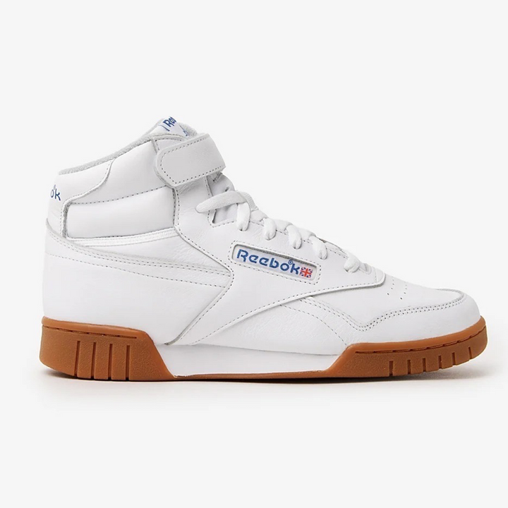 E COX ホワイト ラバソール26センチ Reebok Classic - EX-O-FIT HI Men's - WHITE /BLUE /GUM – Moesports