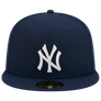 NEW ERA 5950 CUSTOM FITTED-NEW YORK YANKEE/COLOR BASIC / NAVY WHITE