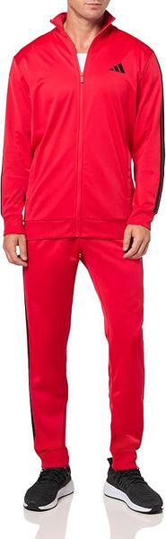 ADIDAS MEN'S M 3STRIPE TRICOT TRACKSUIT- PURE RUBY RED – Moesports