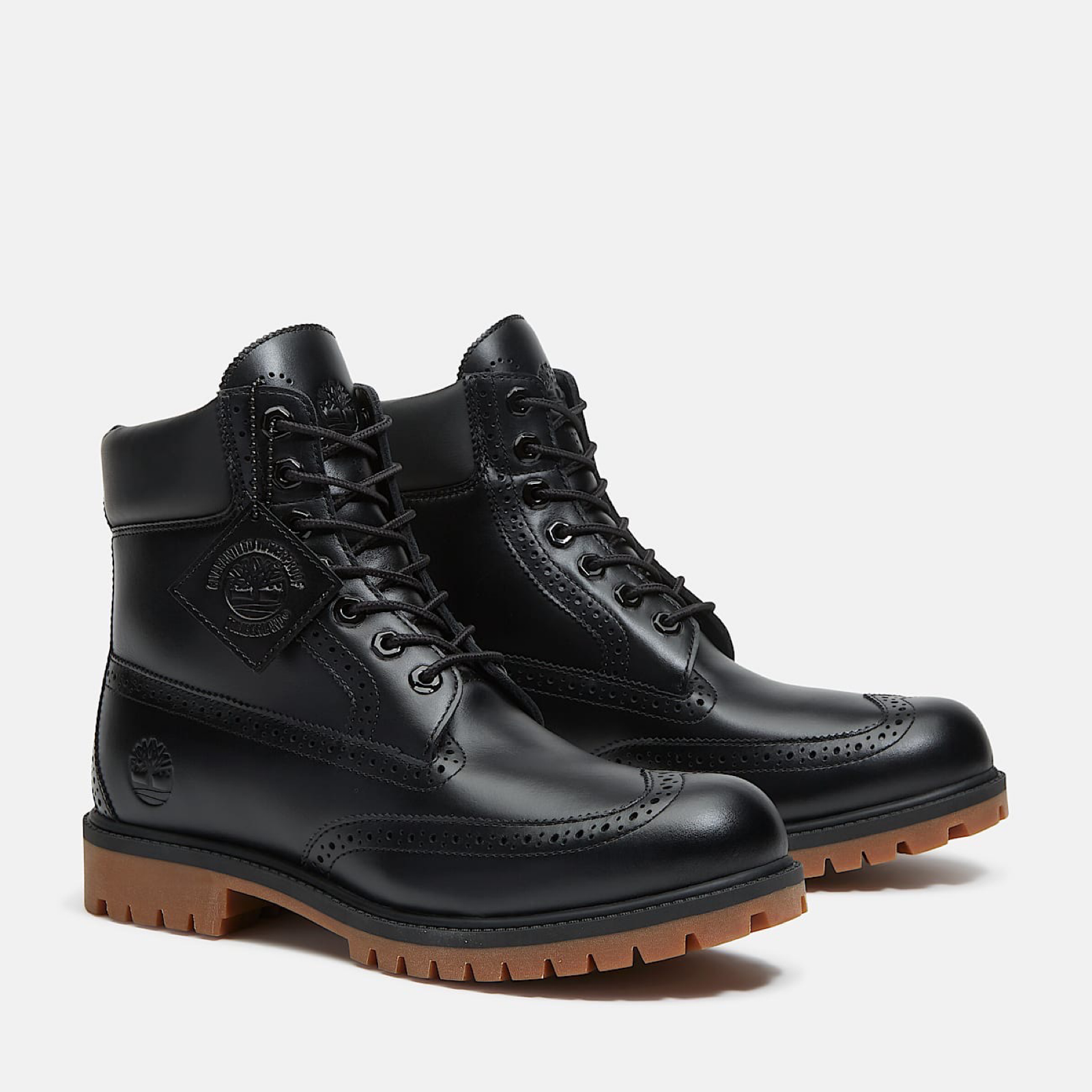 Timberland PREMIUM 6 IN LACE BROUGE WINGTIPS WP BOOT Men's - BLACK Timberland PREMIUM 6 IN LACE BROUGE WINGTIPS WP BOOT Men's - BLACK