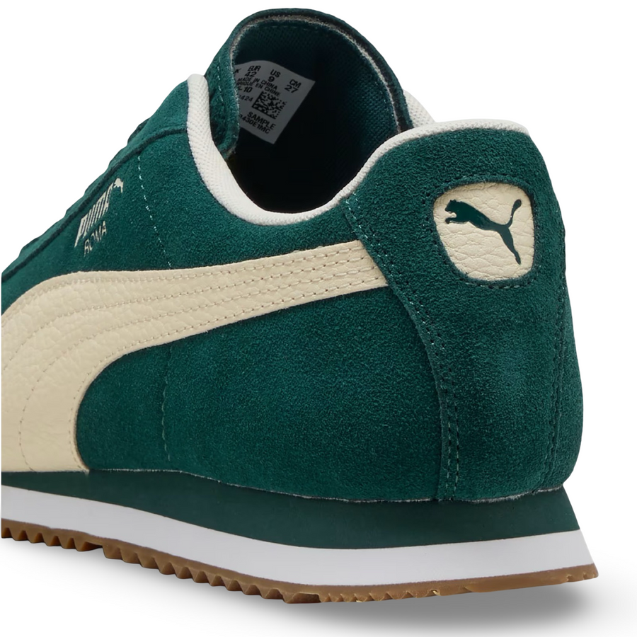 PUMA ROMA SUEDE MEN -GREEN TERRAIN-ALPINE SNOW