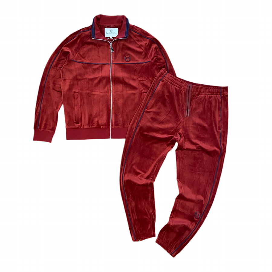 SERGIO TACCHINI LIONI VELOUR SUIT - MEN’S - SUN DRIED TOMATO