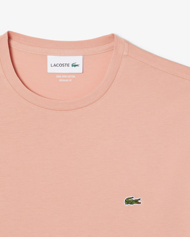LACOSTE Regular fit CREW NECK T-SHIRT Men’s -BEIGE-ZIH
