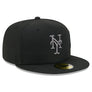 NEW ERA 5950 SIDE SCRIPT -NEW YORK METS -BLACK
