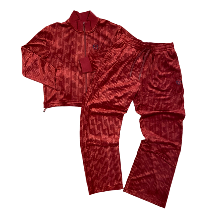 SERGIO TACCHINI GABRISA VELOUR TRACK SUIT - WOMEN’S- SUN DRIED TOMATO