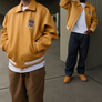 AVIREX ICON LEATHER X TIMBERLAND JACKET Men’s -DK WHEAT