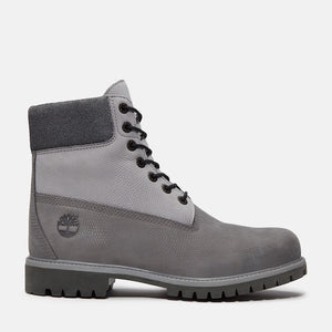 TIMBERLAND PREMIUM 6 IN LACE WATERPROOF BOOT Men’s - MEDIUM GREY  NUBUCK