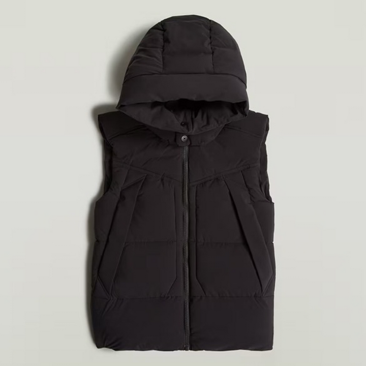 G-STAR G-WHISTLER PDD HOODIE VEST 2.0 MENS -DK BLACK