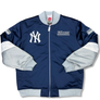 Mitchell & NESS MLB TRIPLE CHECK HEAVYWEIGHT JACKET NEW YORK YANKEE -MENS-NAVY BLUE WHITE