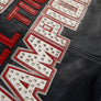 PELLE PELLE  ALL TIME CHAMPION LEATHER JACKET Men’s -NAVY/CABERNET/SILVER /WHITE
