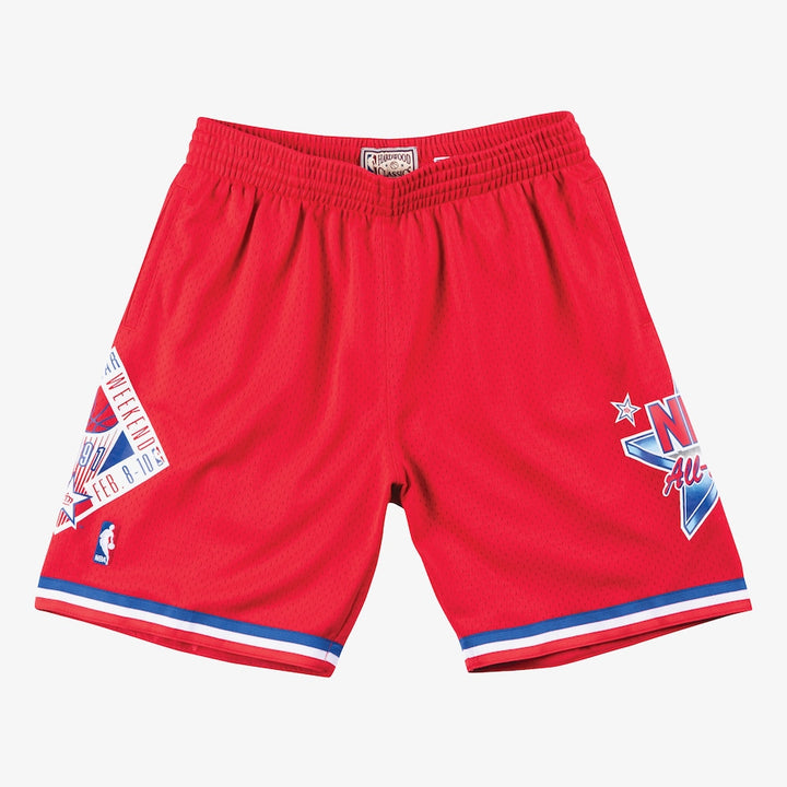 MITCHELL & NESS - NBA  ALL STAR WEST SWINGMAN ALTERNATE - SHORTS - 91 - MENS -RED ROYAL WHITE