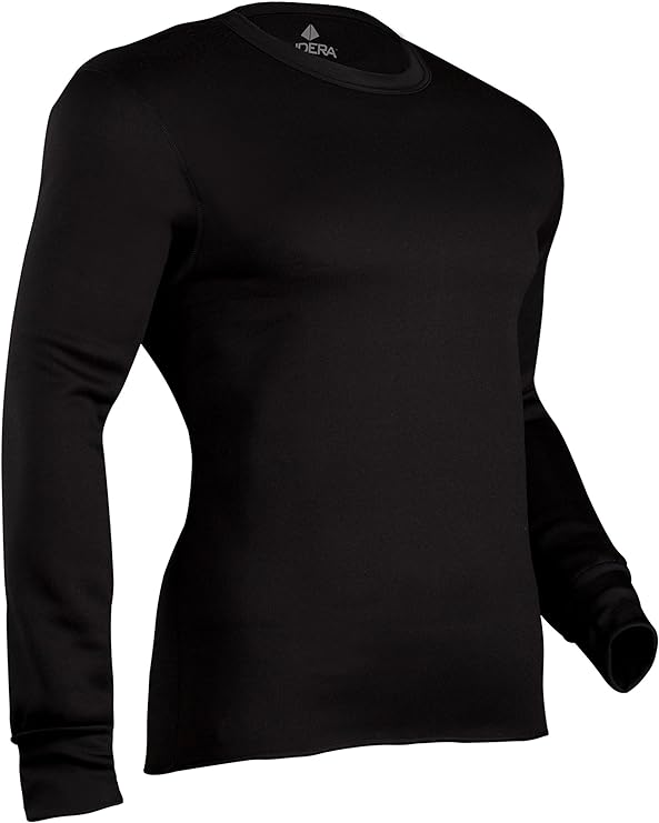 Indera Expeditions Weight Military Issue COTTON THERMALS TOP Men’s - BLACK