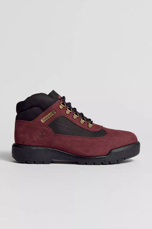 Timberland field boots burgundy best sale