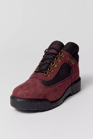 靴 Timberland Field Boot WP L/F Mid Boot Timberland FIELD BOOT WP L/F MID Men's -BURGUNDY NUBUCK