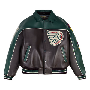 AVIREX CANADIAN DIVISION LEATHER JACKET Men’s -ESPRESSO