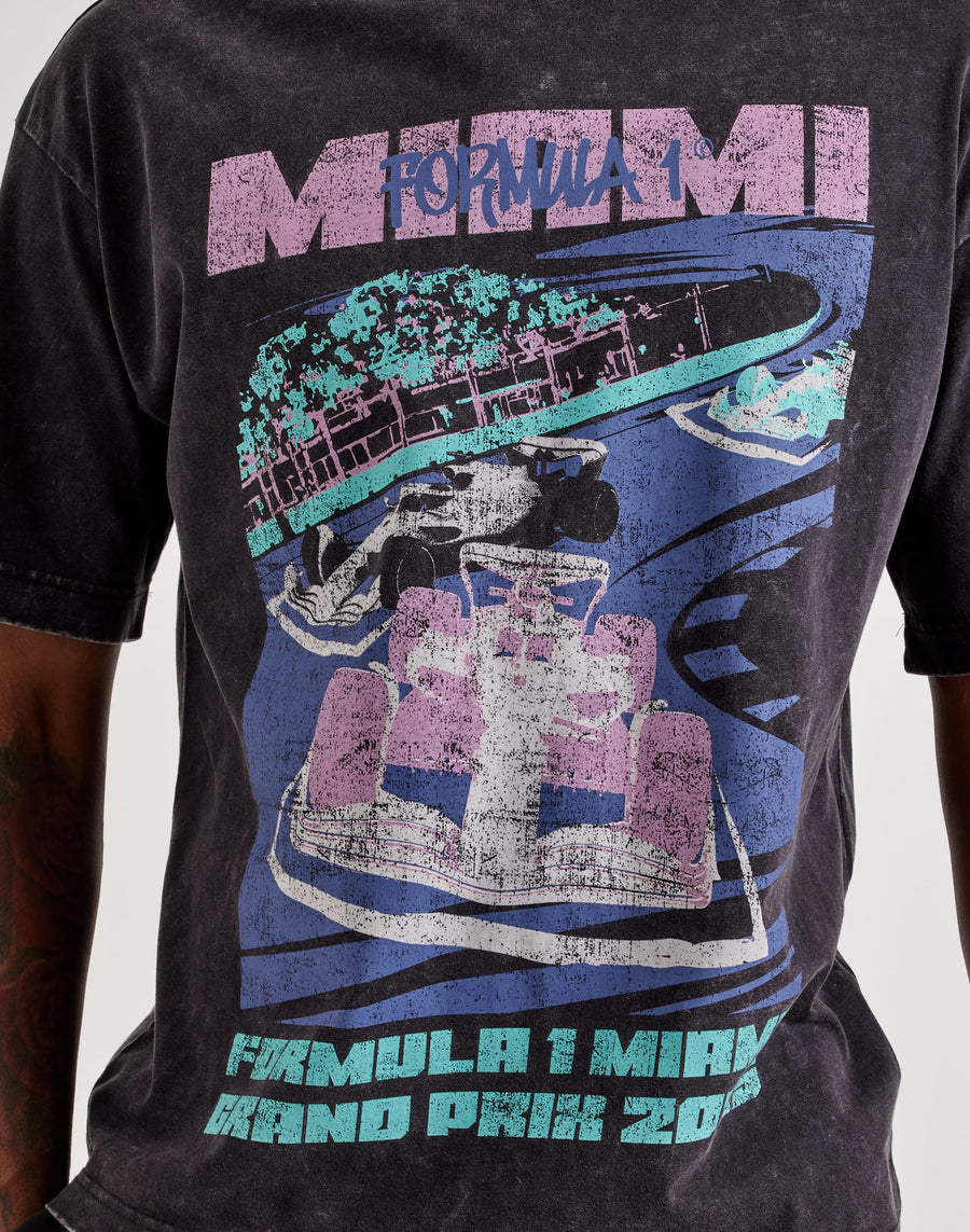 Puma MIAMI GRAPHICS TEE Men’s-PUMA BLACK