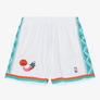 MITCHELL & NESS - NBA  SWINGMAN  -SHORTS ALL STAR -96 MENS -WHITE/AQUA BLUE