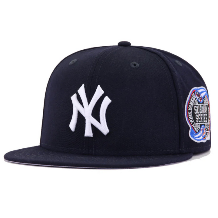 NEW ERA 5950 CUSTOM FITTED-NEW YORK YANKEE/SUBWAY SERIES 2000/ NAVY WHITE