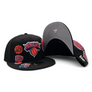 NEW ERA 5950 CUSTOM FITTED-MULTI-LOGO NEW YORK KNICKS / BLACK ORANGE