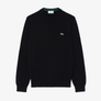 LACOSTE CREW NECK COTTON SWEATER - Men’s /BLACK