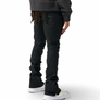 SERENED CAVIAR WAX STACKED JEANS Men’s -BLACK - Moesports