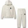 AVIREX MEN’S BADGE  LOGO SWEATSUIT-HEATHER GREY