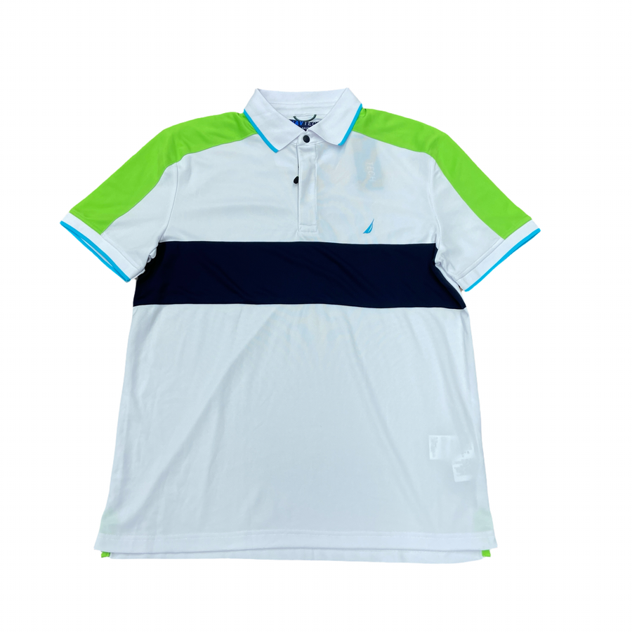 Nautica  NAVTECH SUSTAINABLE CRAFTED POLO SHIRT Men’s-BRIGHT WHITE