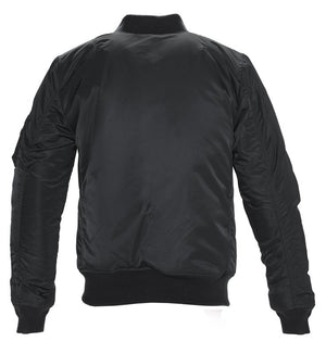 Schott N.Y.C  NYLON FLIGHT JACKET SATIN MA -1  MENS-BLACK