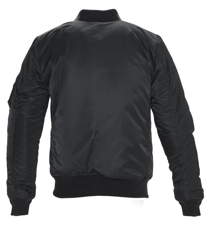 Schott N.Y.C  NYLON FLIGHT JACKET SATIN MA -1  MENS-BLACK