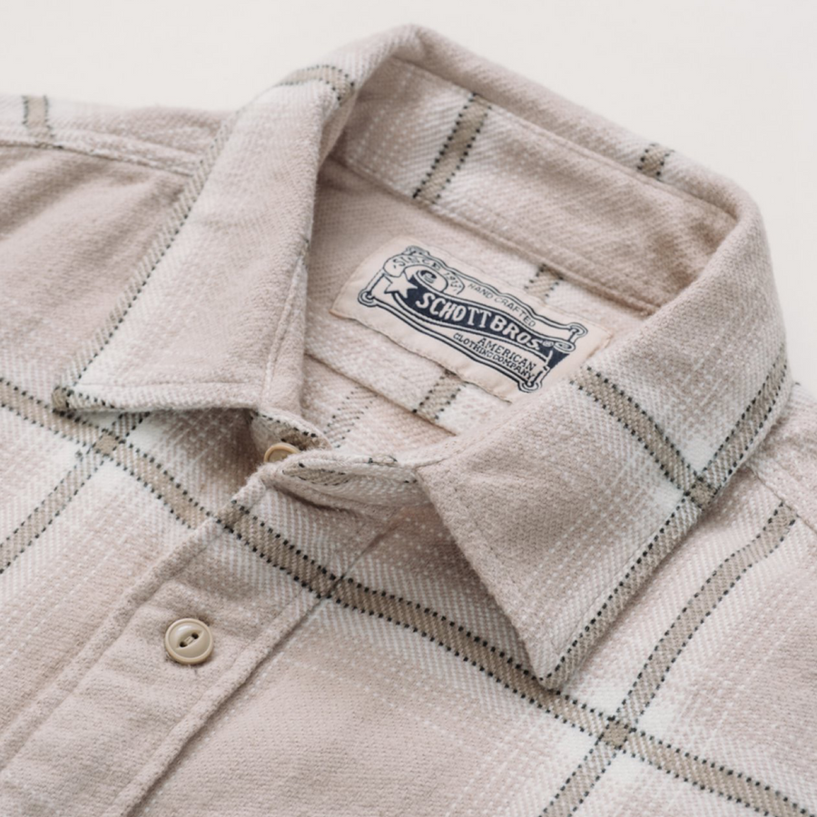 Schott Bros. PLAID FLANNEL SHIRT Men’s -SAN