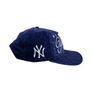 NEW ERA NEW YORK YANKEE TEAM SCRIPT PRE-CURVED CORDUROY SNAPBACK -NAVY WHITE