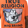 TRUE RELIGION SHORT SLEEVE BUDDHA MFG TEE-NEON FLARE