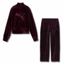Puma Women’s ESS ELEVATED VELOUR Tracksuit -RUBY