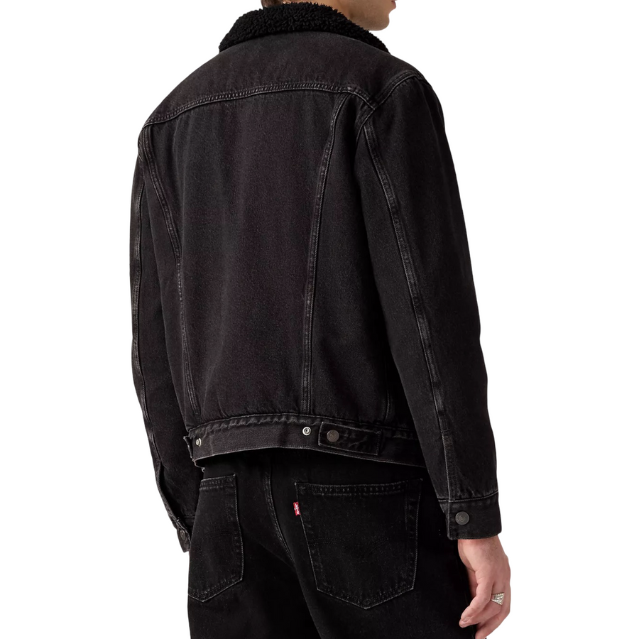 Levis Strauss & Co SHERPA TRUCKER JACKET Men’s - FADED BLACK
