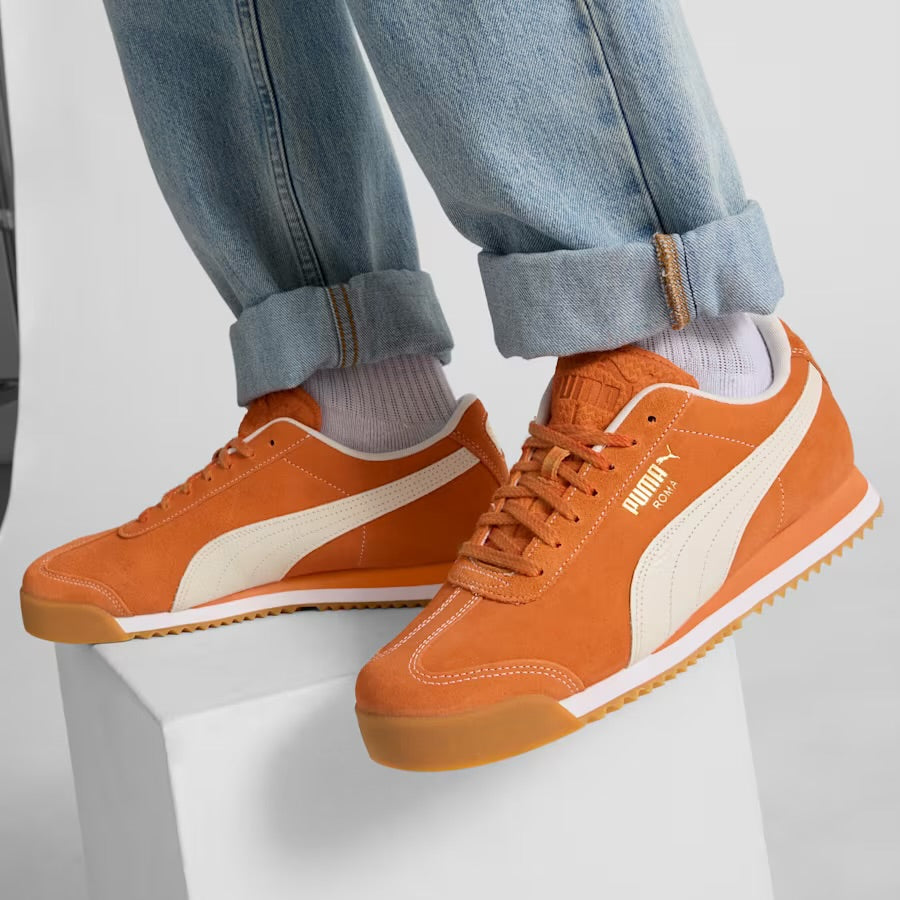 PUMA ROMA SUEDE MEN -MAPLE SYRUP-WARM WHITE-GUM