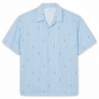 LACOSTE - RELAXED FIT PRINT TWILL SHIRTS Men’s -LIGHT BLUE-4I3