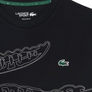 LACOSTE BIG CROCODILE PRINTED  CREW NECK T-SHIRT Men’s -BLACK
