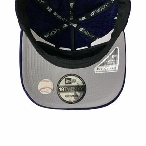 NEW ERA NEW YORK KNICKS TEAM SCRIPT PRE-CURVED CORDUROY SNAPBACK -NAVY WHITE