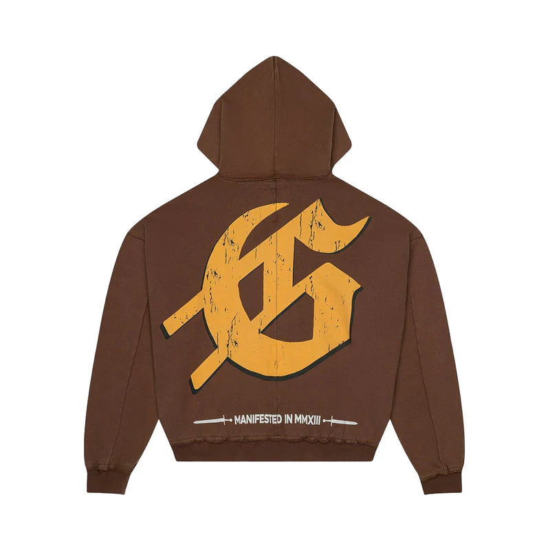 Godspeed Chrome Liberty Zip Hoodie V2 - Brown