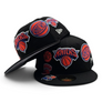 NEW ERA 5950 CUSTOM FITTED-MULTI-LOGO NEW YORK KNICKS / BLACK ORANGE