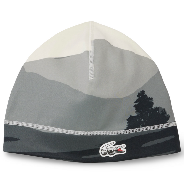 LACOSTE LANDSCAPE PRINT FLEECE BEANIE
