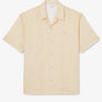 LACOSTE - RELAXED FIT  PRINT TWILL  SHIRTS Men’s - BEIGE-WHITE 2IU