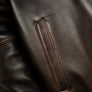 PELLE PELLE UNRIVALED ANNIVERSARY  1978 LEATHER JACKET Men’s -BROWN ABRASION /BROWN /GOLD /IVORY