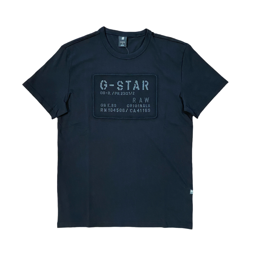 G-Star RAW APPLIQUÉ  MULTI TECHNIQUE R T / Men’s -DK BLACK