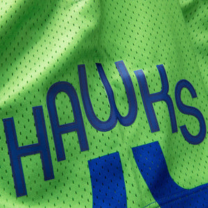 MITCHELL & NESS - NBA SWINGMAN - SHORTS - HAWKS - 70 - MENS -GREEN ROYAL