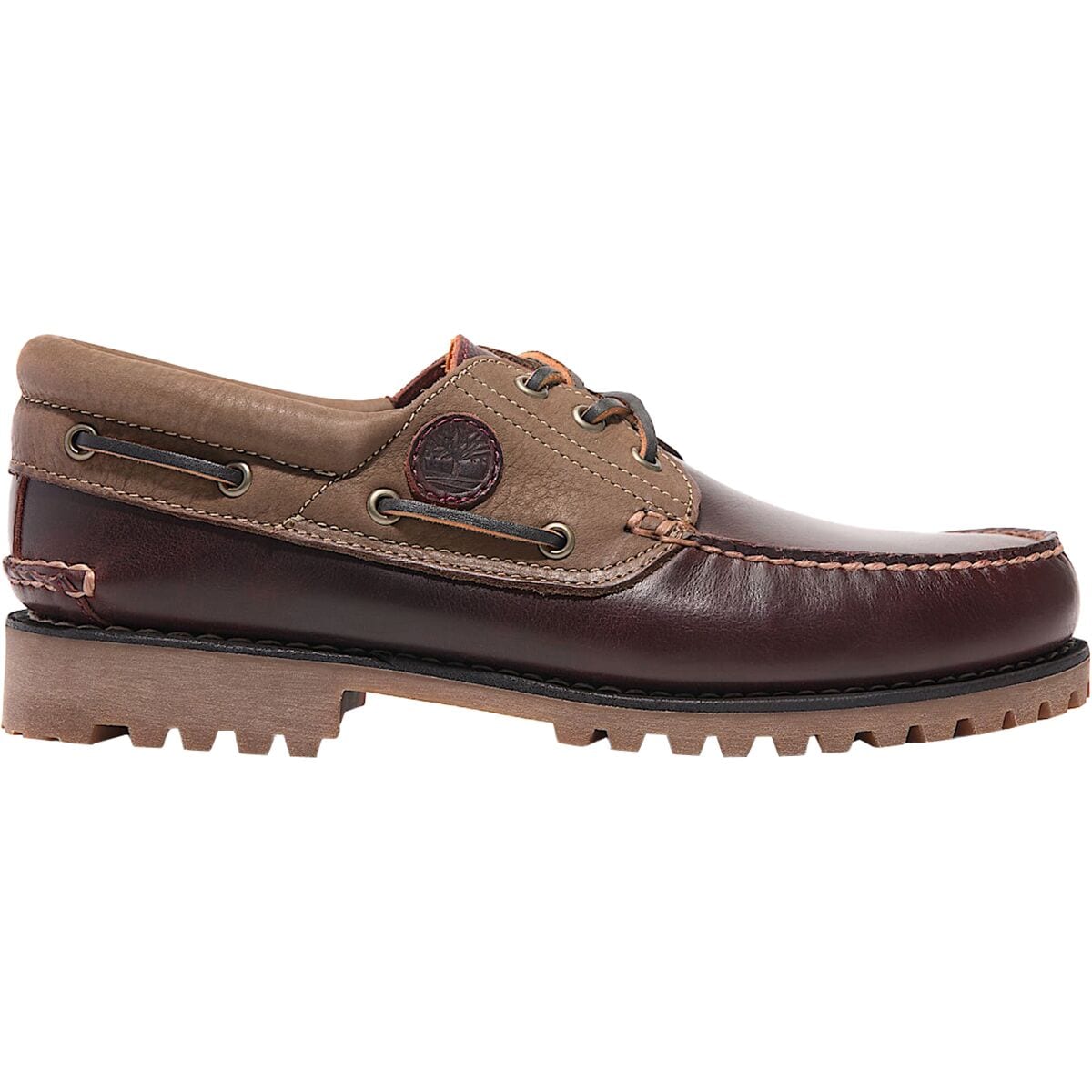 Timberland Men's Authentic Boat Shoes in Burgundy Full-Grain Timberland Men's Authentic Boat Shoes in Burgundy Full-Grain