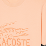 LACOSTE PRINTED COTTON CREW NECK T-SHIRT Men’s -LIGHT PINK -BIG